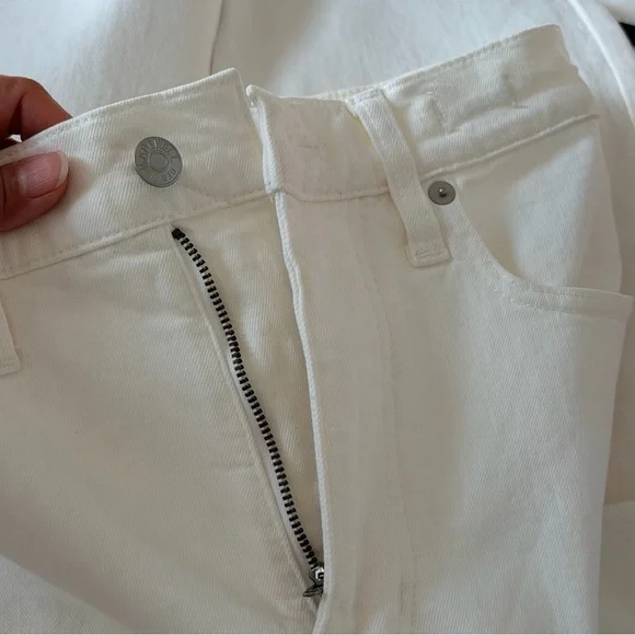 Madewell Women's Straight Leg Cream Jeans “The Mom Jean” - Picture 11 of 11